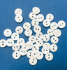 50x Black or White 12mm Two-Hole Buttons for Craft and Sewing