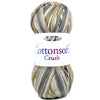 1x King Cole Cottonsoft Crush DK 100% Cotton Crochet and Knitting Yarn 100g