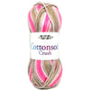 1x King Cole Cottonsoft Crush DK 100% Cotton Crochet and Knitting Yarn 100g