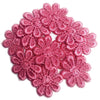 24x Colourful 25mm Daisy Flower Embroidered AB Giupure Sew on Applique Patch