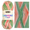 1x King Cole Cottonsoft Crush DK 100% Cotton Crochet and Knitting Yarn 100g