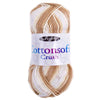 1x King Cole Cottonsoft Crush DK 100% Cotton Crochet and Knitting Yarn 100g