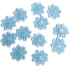24x Colourful 25mm Daisy Flower Embroidered AB Giupure Sew on Applique Patch