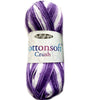 1x King Cole Cottonsoft Crush DK 100% Cotton Crochet and Knitting Yarn 100g