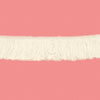 1x Yard Silky Fringing Tassel Trim 50mm Width - Choose your Colour