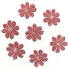 24x Colourful 25mm Daisy Flower Embroidered AB Giupure Sew on Applique Patch