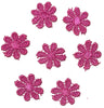 24x Colourful 25mm Daisy Flower Embroidered AB Giupure Sew on Applique Patch