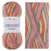 1x King Cole Cottonsoft Crush DK 100% Cotton Crochet and Knitting Yarn 100g