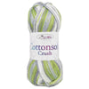 1x King Cole Cottonsoft Crush DK 100% Cotton Crochet and Knitting Yarn 100g
