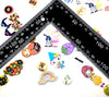 50pcs Cartoon Fantasy Theme Wood Buttons for Sewing and Craft Embellishment