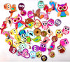 50 pcs Birds Theme Wood Buttons for Sewing and Craft Embellishment