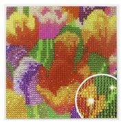 1x 5D Full Drill Flower Theme Resin Diamond Art Dots Embroidery Painting Art Kit