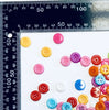 100 pcs Multicolour Acrylic Craft Buttons