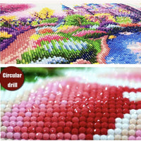 1x 5D Full Drill Landscape Resin Diamond Art Dots Embroidery Painting Art Kit