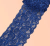 1 Yard Wide Bright Coloured  80mm Elastic Scallop Polyester Floral Lace Trim