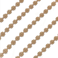 2x Yards 12.5mm  Guipure Embroidered Daisy Flower Lace Trim - Pick your Colour