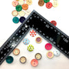 50x Mix Design Flowers, Butterflies, Animals etc.Wood Buttons for Craft & Sewing