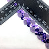 2x Yards 20mm Wavy Braided Sequin Metallic Trim- Pick Your Colour