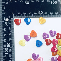 100 pcs Multicolour Acrylic Craft Buttons