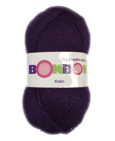 1x Bonbon Kalin 100% Acrylic 100g Chunky Yarn