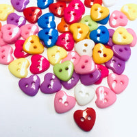 100 pcs Multicolour Acrylic Craft Buttons