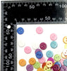 100 pcs Multicolour Acrylic Craft Buttons