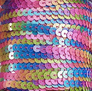 Colourful Rainbow Sequin Ribbon Lace & Sequin Mix Trim - Choose Your Trim