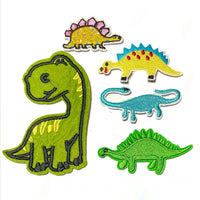 Multi pcs Dinosaur Theme Sew-On Iron-On Embroidered Applique Patches