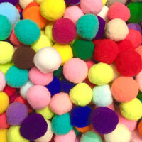 20x Firm and Bouncy but Soft Large 25mm Pompoms Crafts