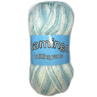 1x Flamingo Print 100% Acrylic Light Crochet & Knitting Yarn 100g