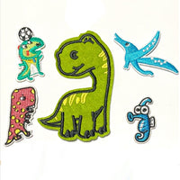 Multi pcs Dinosaur Theme Sew-On Iron-On Embroidered Applique Patches