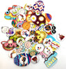 50x Mix Design Flowers, Butterflies, Animals etc.Wood Buttons for Craft & Sewing