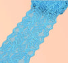 1 Yard Wide Bright Coloured  80mm Elastic Scallop Polyester Floral Lace Trim