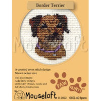 1x Mouseloft Paw Prints Dogs & Puppies Mini Cross Stitch Kit