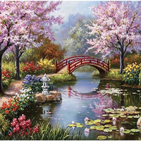 1x 5D Full Drill Landscape Resin Diamond Art Dots Embroidery Painting Art Kit