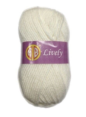 1x AB Lively 75% Acrylic 25% Wool 100g Crochet and Knitting Yarn