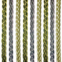 2x yards Metallic 10mm Webbing Braid Trim