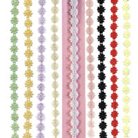 2x Yards 12.5mm  Guipure Embroidered Daisy Flower Lace Trim - Pick your Colour