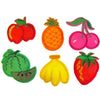 6x Multi Design Fruits & Vegetable Theme Sew-On Iron-On Applique Patches