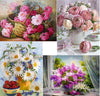 1x 5D Full Drill Flower Theme Resin Diamond Art Dots Embroidery Painting Art Kit