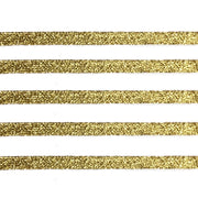 1x/2x/3x Yards (6,10,15,30)mm Metallic Glittery Flat Braid Trim - Gold or Silver