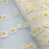 1.5 Yards 150mm Fancy Flower Daisy or Peacock Ribbon Soft Tulle Organza Mesh