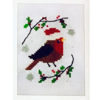 1x TWU Christmas Holiday Themed Make Your Own Mini Cross Stitch Card Kit