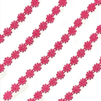 2x Yards 12.5mm  Guipure Embroidered Daisy Flower Lace Trim - Pick your Colour