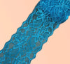 1 Yard Wide Bright Coloured  80mm Elastic Scallop Polyester Floral Lace Trim