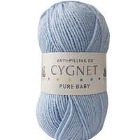 Cygnet Pure Baby DK Anti Pilling 100g Yarn for Crochet and Knitting
