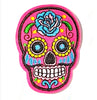 1X Embroidered Sugar Skull Iron On Sew On on Applique Patches