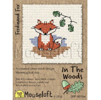 1x Mouseloft In the Woods Design Mini Cross Stitch Kit- Choose Your Design