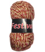 1x Festival Multi Colour100% Semi Wavy Light Acrylic Crochet and Knitting Yarn