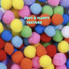 35x Soft and Fluffy Large 25mm or 100x Mix Size Pompoms for Crafts